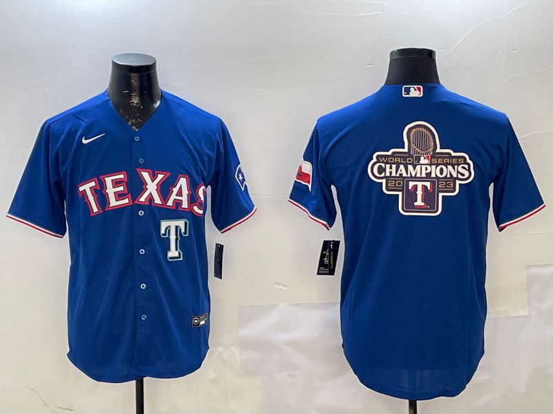 Men Texas Rangers Blank Blue Game 2025 Nike MLB Jersey style 7->texas rangers->MLB Jersey